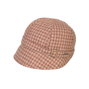 Donegal Tweed Flapper Cap, Brown Check