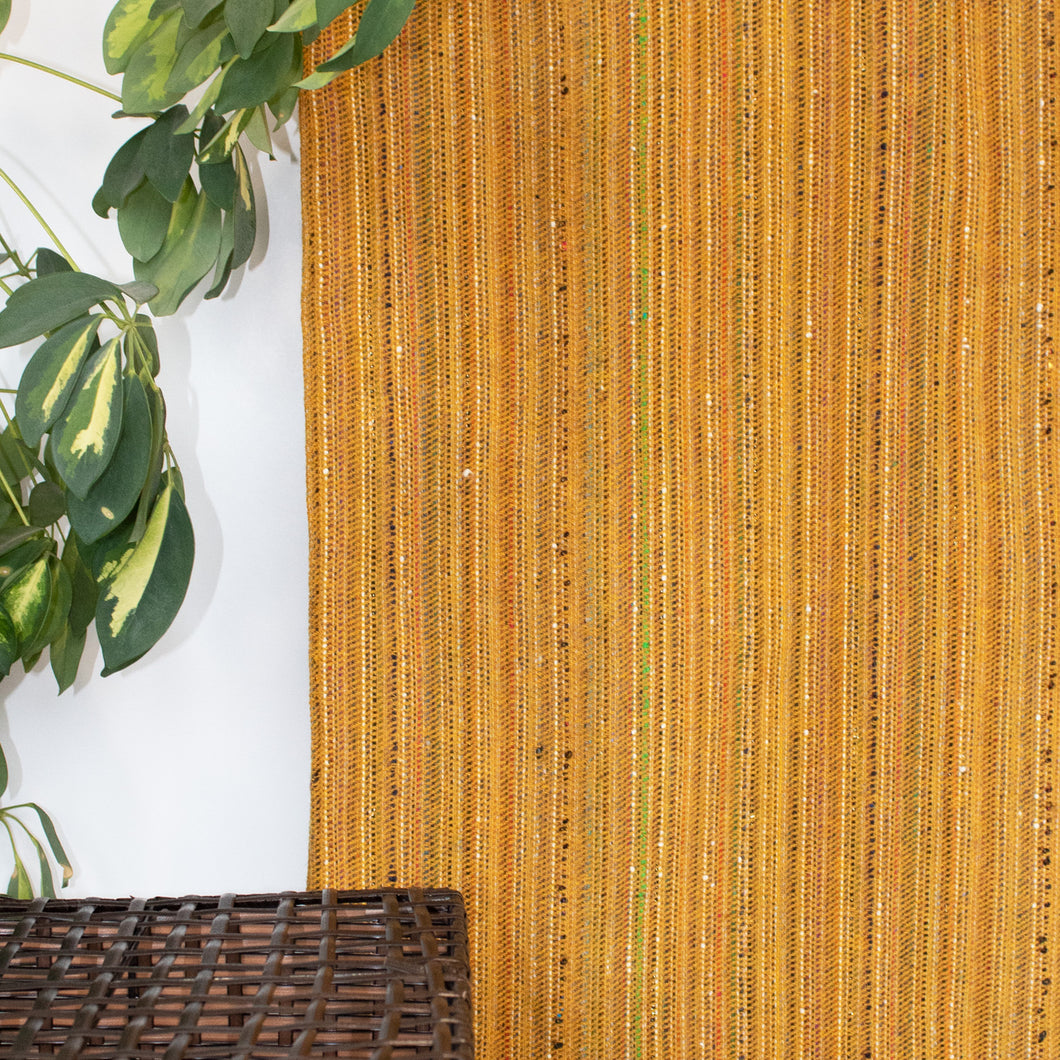 Mustard Stripe Donegal Tweed Blanket
