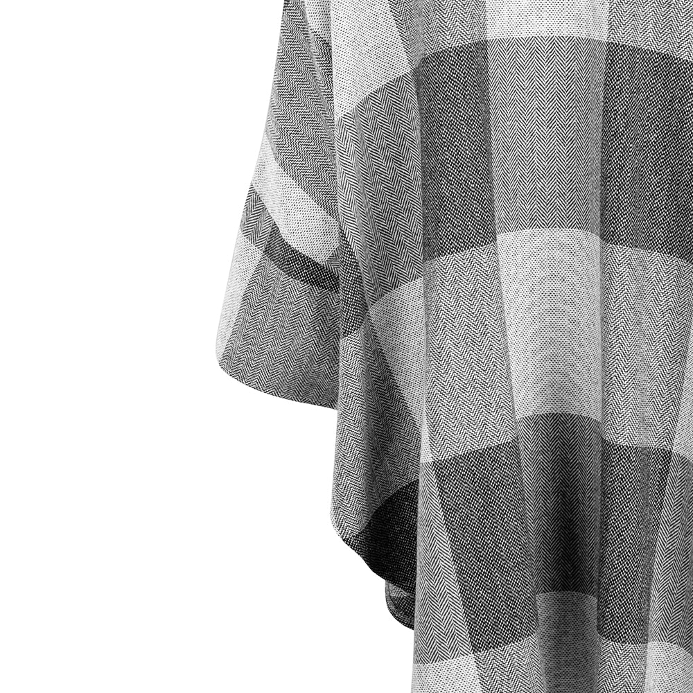 Grey Check Roisin Donegal Tweed Cape