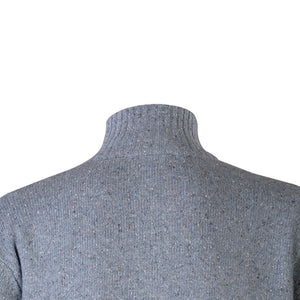 Light Blue Lightweight Half Zip Sweater