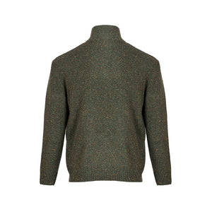 Green Lightweight Half Zip Sweater