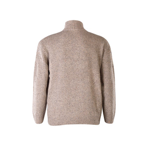 Oatmeal Lightweight Half Zip Sweater