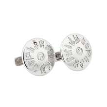 Load image into Gallery viewer, Sterling Silver History Of Ireland Round Cuff Links
