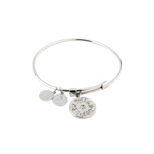 Load image into Gallery viewer, Sterling Silver History Of Ireland Charm Bangle

