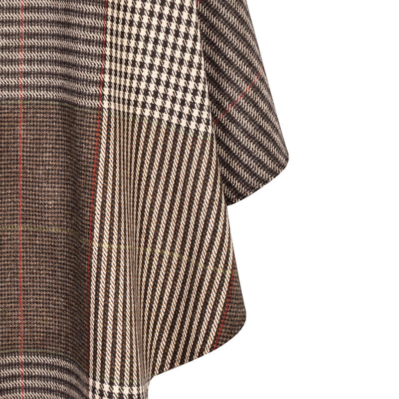 Holly Cape, Brown Check