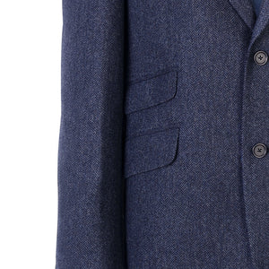 Jacket, Blue Herringbone