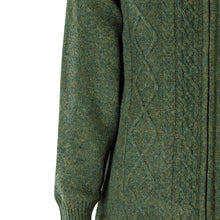 Load image into Gallery viewer, Lined Full Zip Neck Sweater, Moss Green
