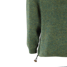 Load image into Gallery viewer, Lined Full Zip Neck Sweater, Moss Green
