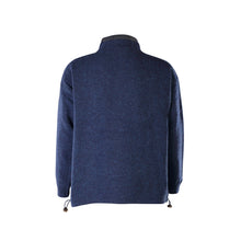 Load image into Gallery viewer, Lined Full Zip Neck Sweater, Navy
