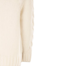 Load image into Gallery viewer, Luxury Cable Knit Sweater, Natural
