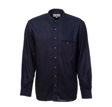 Load image into Gallery viewer, Navy Linen Grandfather Shirt
