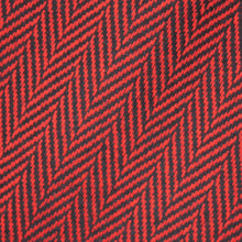 Load image into Gallery viewer, Red &amp; Black Herringbone Donegal Tweed Fabric
