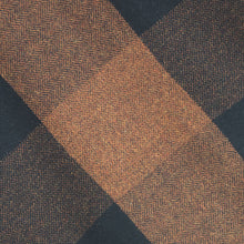 Load image into Gallery viewer, Black &amp; Rust Square Donegal Tweed Fabric Sample

