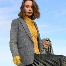 Load image into Gallery viewer, Mustard Merino Wool Aran Sweater
