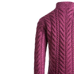 Supersoft Crossover Button Cardigan, Wine