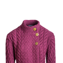 Load image into Gallery viewer, Supersoft Crossover Button Cardigan, Wine
