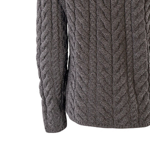 Supersoft Crossover Button Cardigan, Charcoal