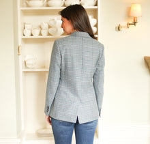 Load image into Gallery viewer, Teal Prince of Wales Fiadh Donegal Tweed Jacket
