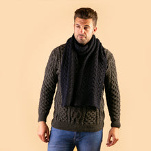 Load image into Gallery viewer, Navy Cathal Aran Scarf
